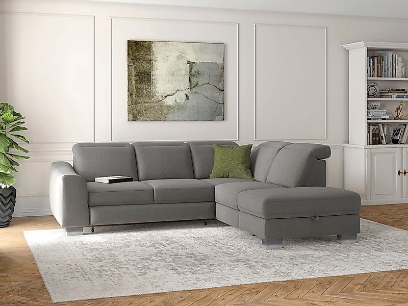 sit&more Ecksofa "Dundee L-Form", mit Federkern und Edelstahlfüßen, wahlwei günstig online kaufen