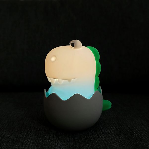 LED-Akku-Nachttischleuchte Diggy Dino, USB, RGBW günstig online kaufen