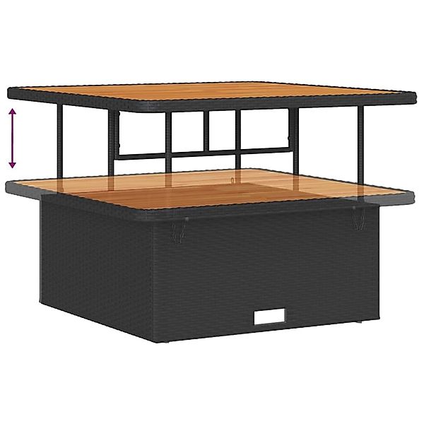 vidaXL Garten-Sofa-Set 12-Tlg Schwarz Poly Rattan 3362295 günstig online kaufen