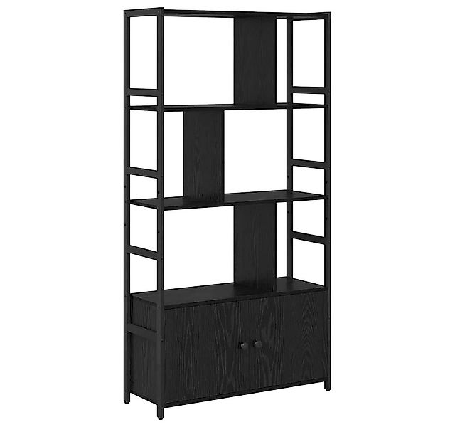 vidaXL Bücherregal Bücherregal Schwarz Eichen-Optik 80 x 30 x 155,5 cm, 1-t günstig online kaufen