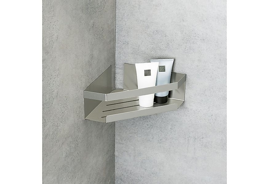 SCHÖNER WOHNEN-Kollektion Eckregal »Meleto«, Eckablage aus Edelstahl fürs B günstig online kaufen