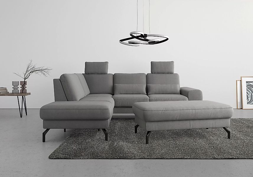 sit&more Ecksofa "Cinturo L-Form", inklusive Sitztiefenverstellung und Fede günstig online kaufen