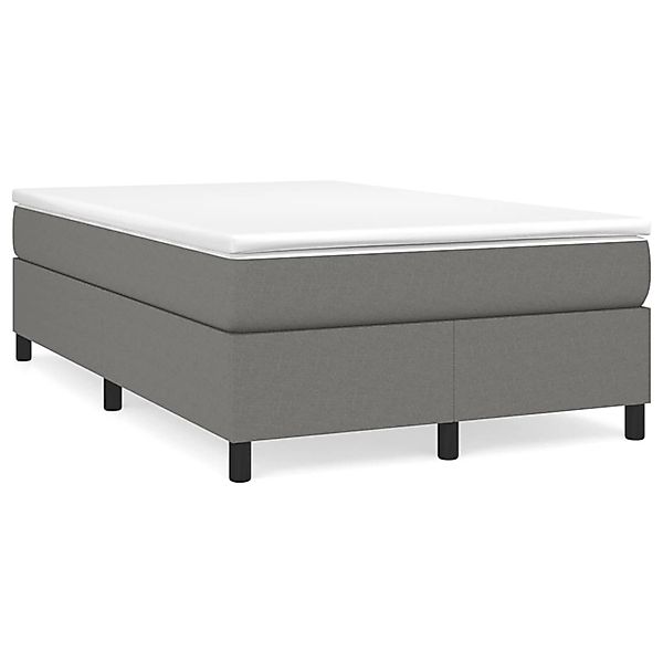 vidaXL Boxspringbett Dunkelgrau 120x200 cm Stoff1398526 günstig online kaufen