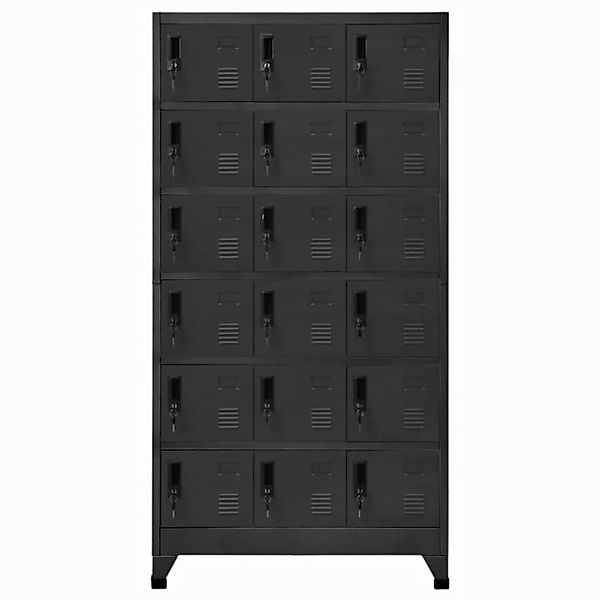 vidaXL Mehrzweckschrank Schließfachschrank Anthrazit 90x40x180 cm Stahl günstig online kaufen