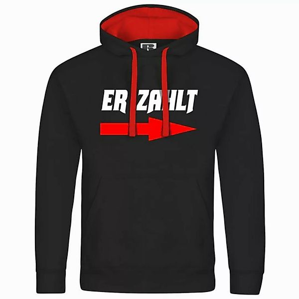 deinshirt Kapuzenpullover Herren Kapuzenpullover Er zahlt Mit Print Motiv, günstig online kaufen