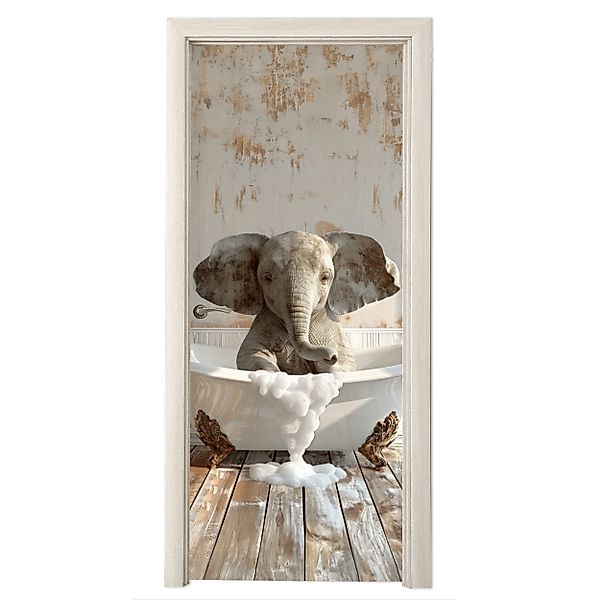 MuchoWow Türtapete Vintage - Elefant - günstig online kaufen