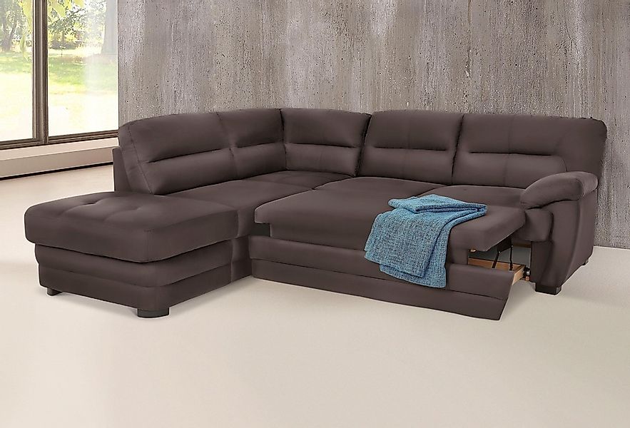 COTTA Ecksofa "Royale L-Form" wahlweise mit Bettfunktion günstig online kaufen