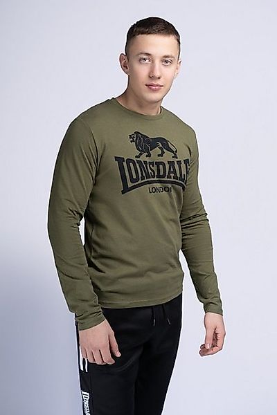 Lonsdale Langarmshirt Herren Langarmshirt normale Passform Doppelpack AYRSH günstig online kaufen