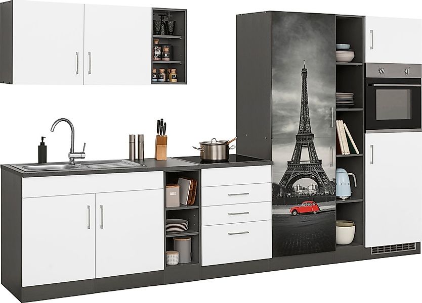 KOCHSTATION Küchenzeile »KS-Paris«, ohne E-Geräte, Breite 340 cm günstig online kaufen