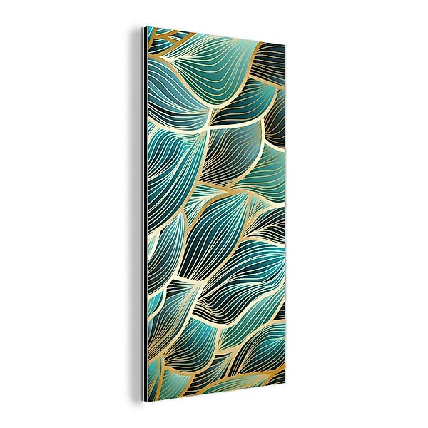 MuchoWow Metallbild Muster - Gold - günstig online kaufen