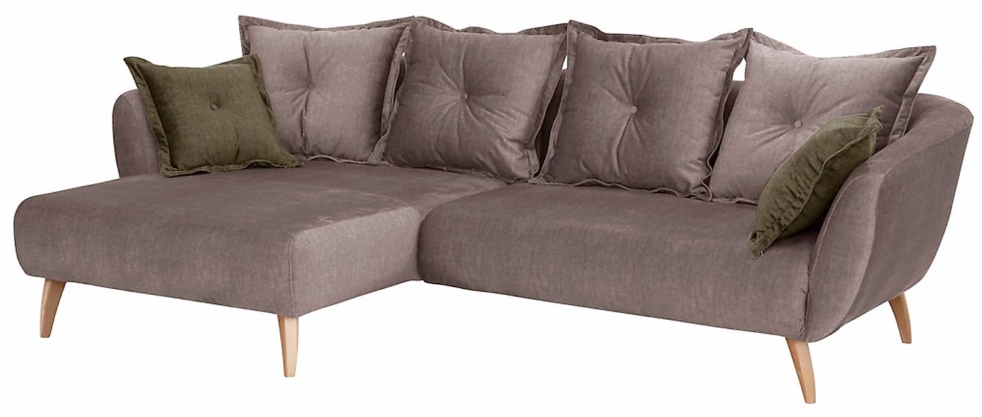 Home affaire "Baggio formschöne Polsterecke, bequem, Breite 277cm, L-Form" günstig online kaufen