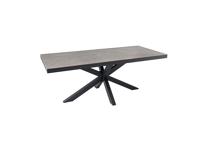 riess-ambiente Gartentisch GALAXIE 160cm hellgrau / anthrazit (Einzelartike günstig online kaufen