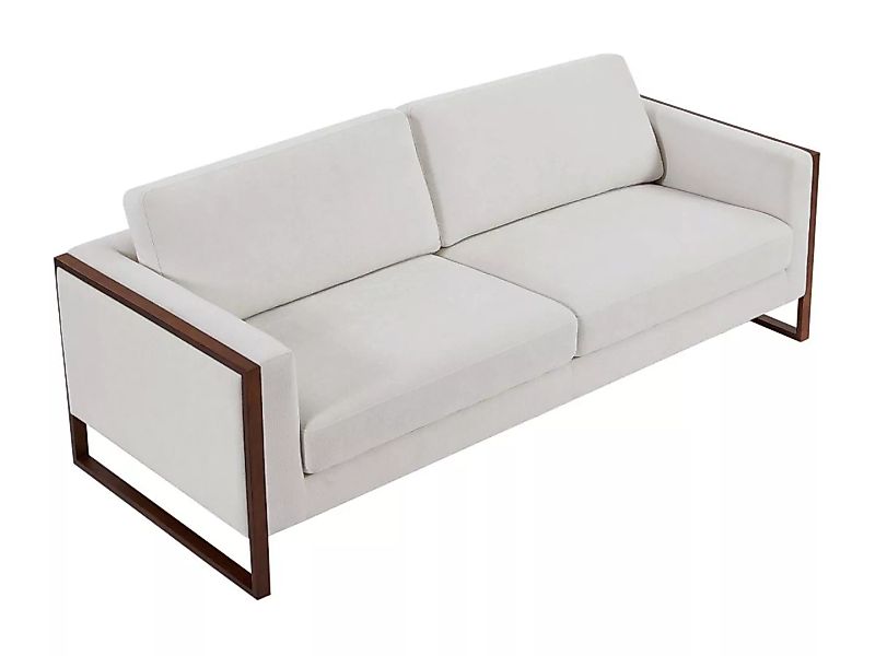 Sofa 3-Sitzer - Stoff - Cremefarben - VERGAMO günstig online kaufen