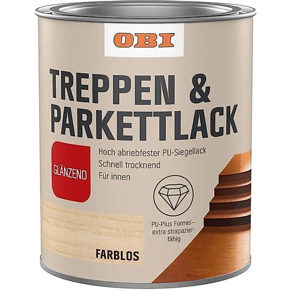 OBI Treppen- und Parkettversiegelung Transparent glänzend 375 ml günstig online kaufen