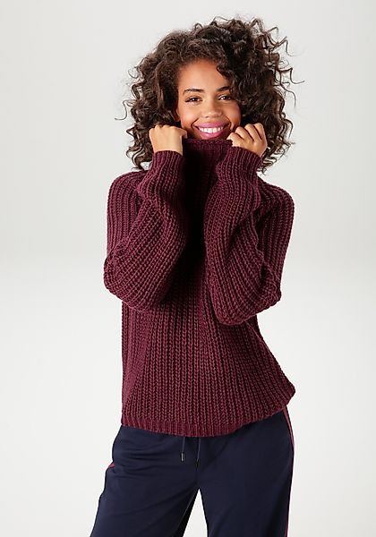 Aniston CASUAL Strickpullover mit Rollkante am günstig online kaufen