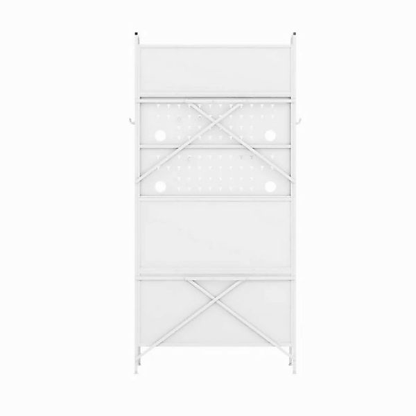 KOMFOTTEU Küchenbuffet Küchenschrank mit Stecktafel, 76 x 36 x 161 cm günstig online kaufen