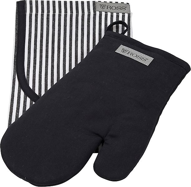 ROSS Grillhandschuhe "Exclusiv" inkl. Latzschürze, 100% Baumwolle günstig online kaufen