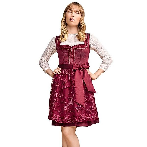 Krüger Madl Dirndl Krüger MADL Dirndl 'Dafna' 415269, Bordeaux 50cm günstig online kaufen