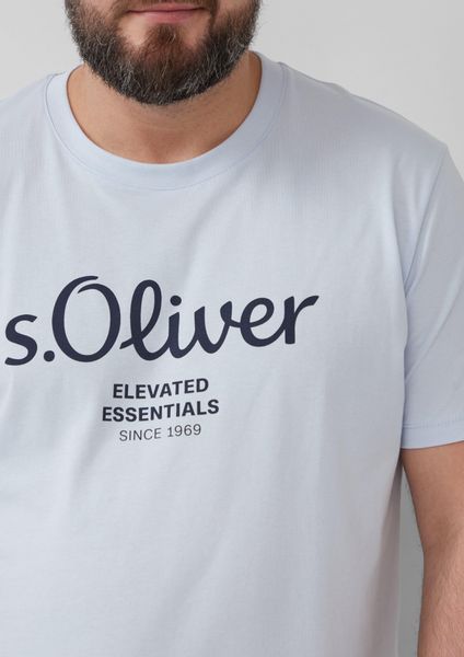 s.Oliver T-Shirt mit Print Farbe hellblau Größe: 3XL günstig online kaufen