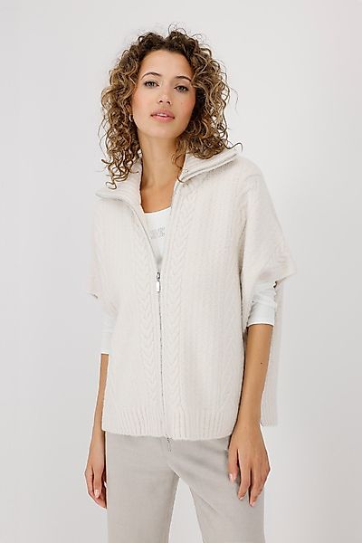 Monari Strickcape Jacke Strickcape Zopf Mit günstig online kaufen