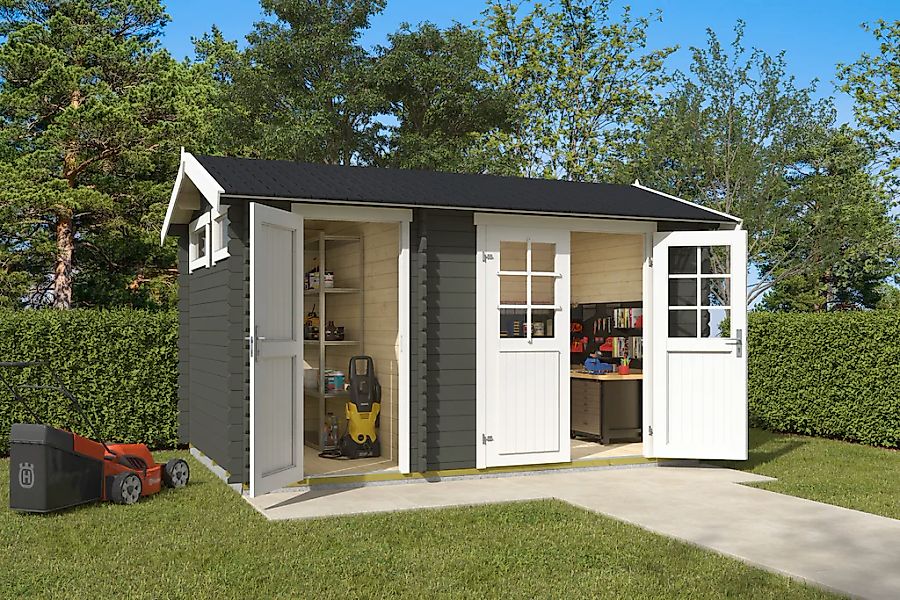 Nordic Holz Gartenhaus "2-Raum Haus William" günstig online kaufen