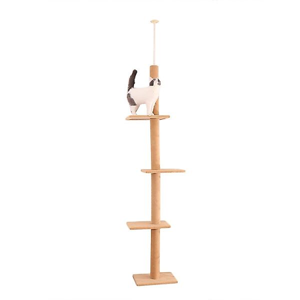 Purpurra Katzen-Kletterwand Deckenhoher Katzenkletterbaum mit deckenspanner günstig online kaufen