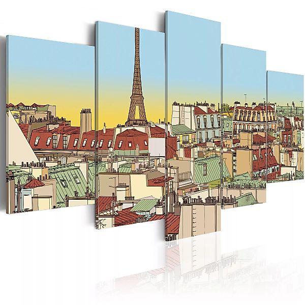 Wandbild - Idyllisches Bild Von Paris günstig online kaufen