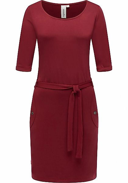 Ragwear Jerseykleid "Kenisha", Elastisches Midikleid mit Taillengürtel günstig online kaufen
