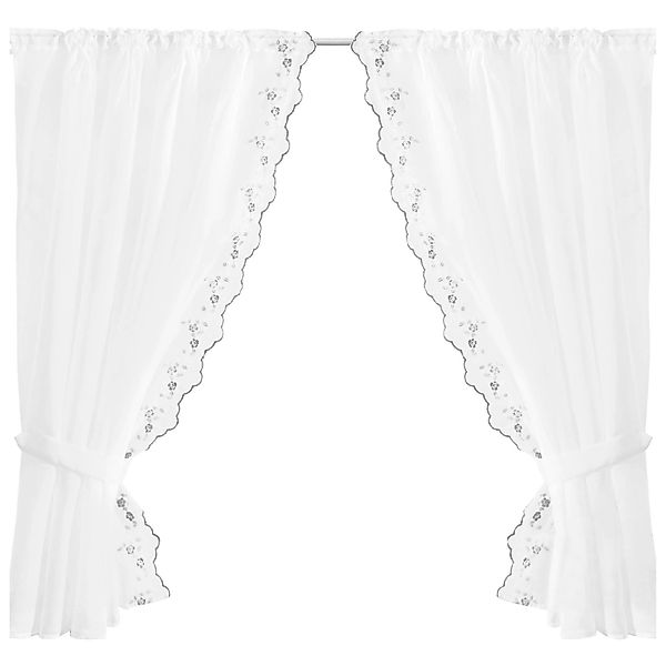 Arsvita Vorhang, Stangendurchzug, transparent, Gardinenset (2 Schlaufenscha günstig online kaufen