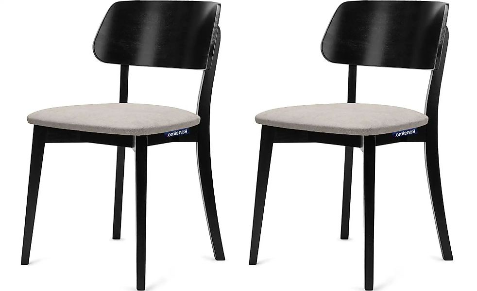 KONSIMO Holzstuhl 2er-Set   ¦ beige ¦ Maße (cm): B: 47 H: 80,5 Stühle > Pol günstig online kaufen