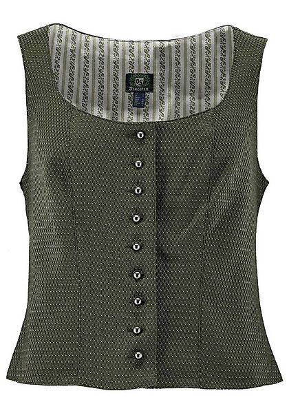 OS Trachten Trachtenweste Selora Tailliert, Rundhalsausschnitt, ärmellos, T günstig online kaufen