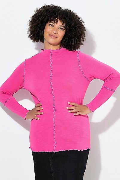 Angel of Style T-Shirt Strickshirt Basic Slim Fit Color Wellen-Nähte günstig online kaufen