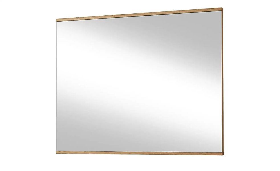 Spiegel 82 x 61 cm Longo ¦ holzfarben ¦ Glas,Aluminium,Holz ¦ Maße (cm): B: günstig online kaufen