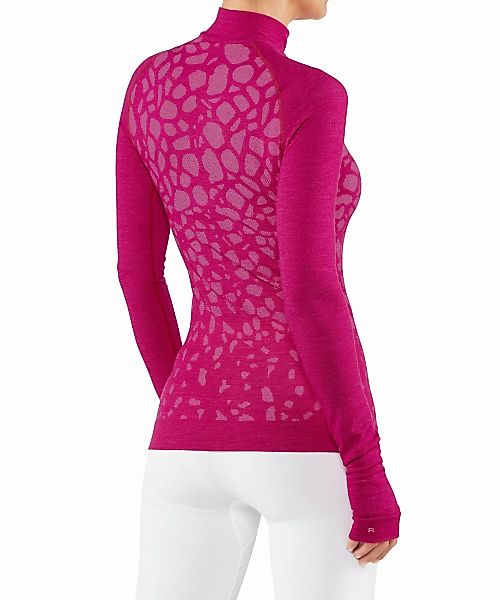 FALKE Damen Langarmshirt Wool-Tech, S, Pink, AnderesMuster, Schurwolle, 332 günstig online kaufen