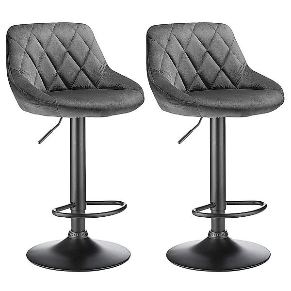 JEOBEST Barhocker Barstühle Bistrohocker Samt Gepolsterte günstig online kaufen