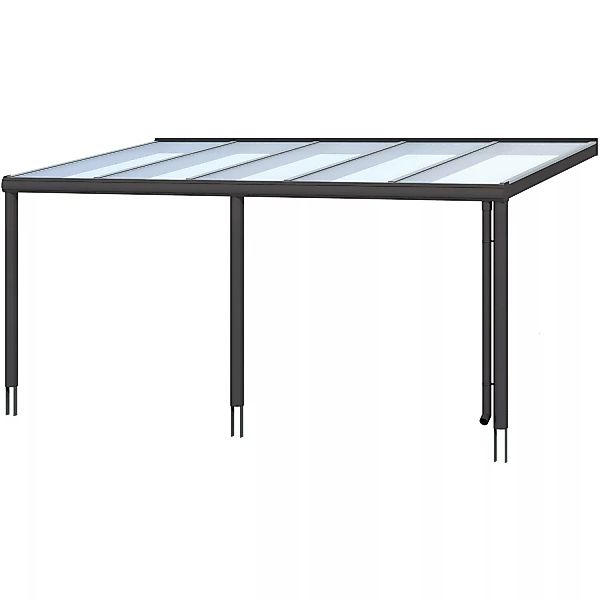 Terrassenüberdachung Garda 541 x 307 cm Aluminium Anthrazit günstig online kaufen