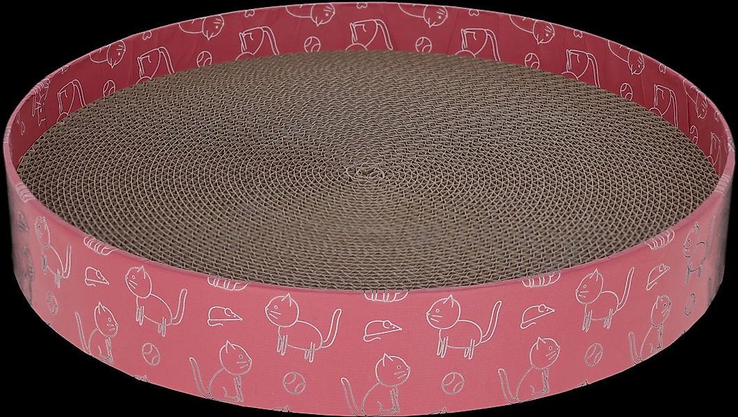 Kerbl Tierhaus Kerbl Katzenkratzbett Circle aus Pappe (Katzenbett, pink, ¯3 günstig online kaufen