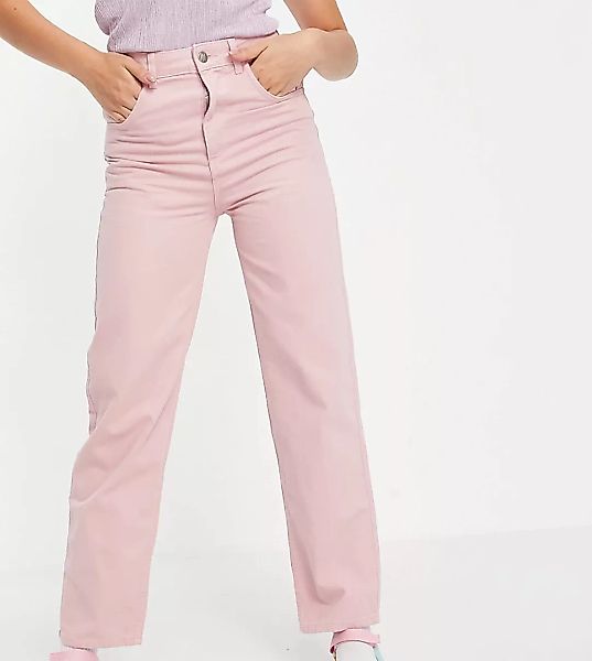Reclaimed Vintage Inspired – Dad-Jeans in verwaschenem Rosa im Stil der 90e günstig online kaufen
