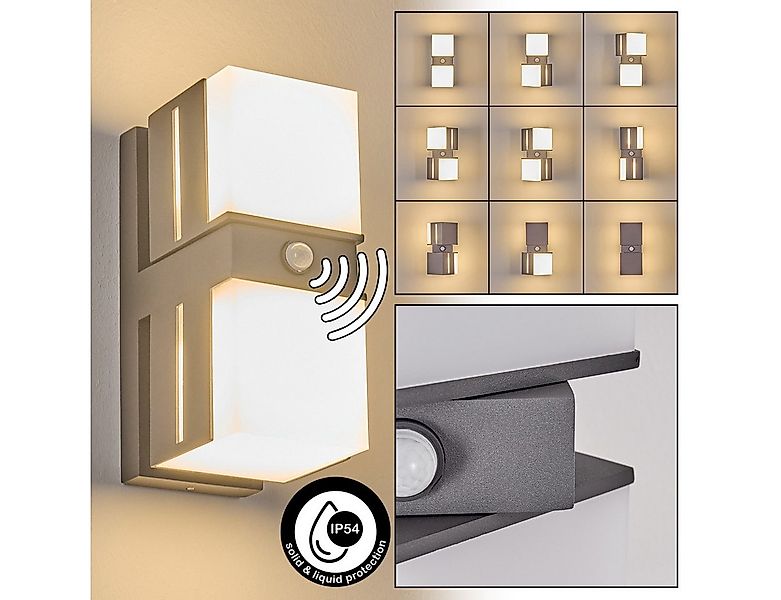 hofstein Außen-Wandleuchte moderne Außenwandlampe aus Metall/Kunststoff in günstig online kaufen