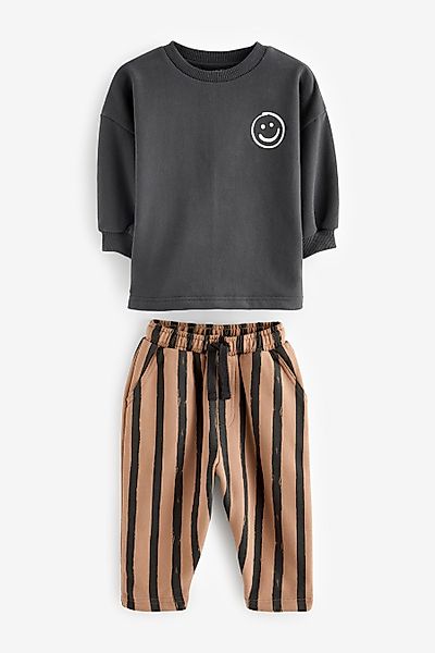Next Sweatanzug Sweatshirt und gestreifte Jogginghose günstig online kaufen