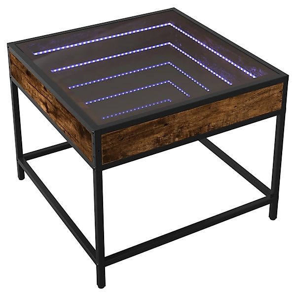 vidaXL Couchtisch mit Infinity-LED Räuchereiche 50x50x41 cm 847679 günstig online kaufen