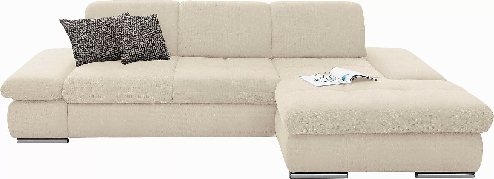 set one by Musterring Ecksofa "SO4100 V", mit verstellbaren Kopfteilen, wah günstig online kaufen