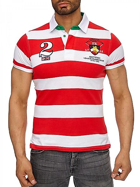 Egomaxx Poloshirt Polo Kragen Gestreift H1851 günstig online kaufen