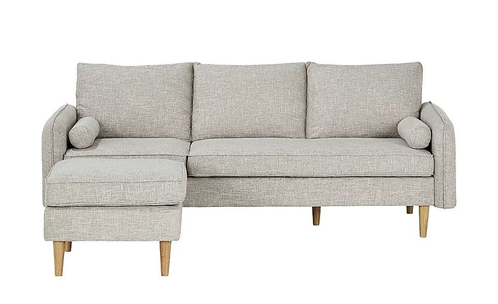 Sofa mit Hocker - grau - 83 cm - Polstermöbel > Sofas > Einzelsofas - Möbel günstig online kaufen