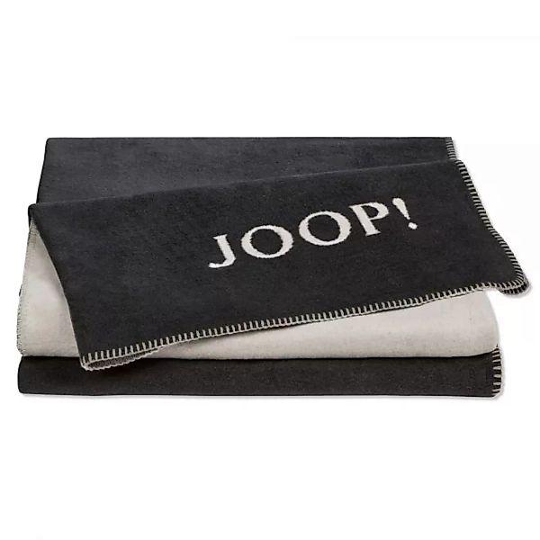 JOOP! Wohndecke Uni-Doubleface - Größe: 150x200 cm - Farbe: Anthrazit-Ash günstig online kaufen