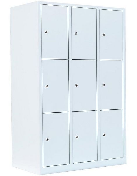 Steelboxx Fächerschrank 9 Fächer Schließfachschrank Personalschrank Spind e günstig online kaufen