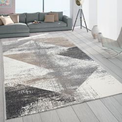 Paco Home Teppich "Mero 102" rechteckig 16 mm Höhe Kurzflor, modernes Desig günstig online kaufen