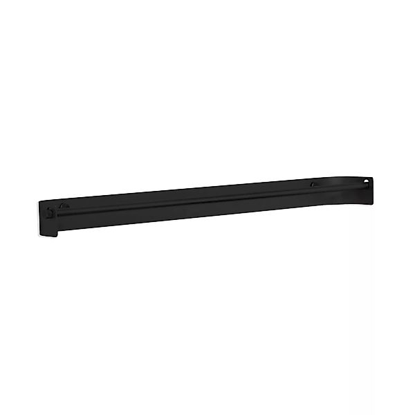 Form & Refine - Arc Handtuchhalter einarmig - schwarz matt/beschichtet, unb günstig online kaufen