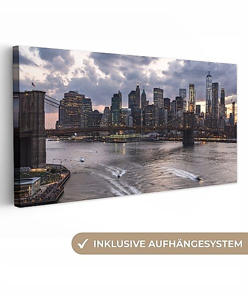 OneMillionCanvasses® Leinwandbild Panorama New York - günstig online kaufen