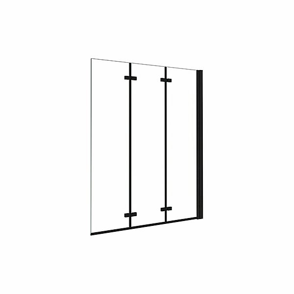Duschparadies 130 x 140cm Badewannenaufsatz 3tlg Faltwand 6mm Nano Glas Dus günstig online kaufen